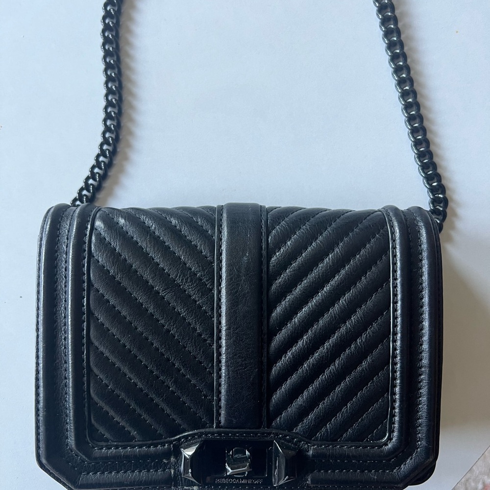 Rebecca Minkoff Black Chevron Crossbody - Picture 5 of 6
